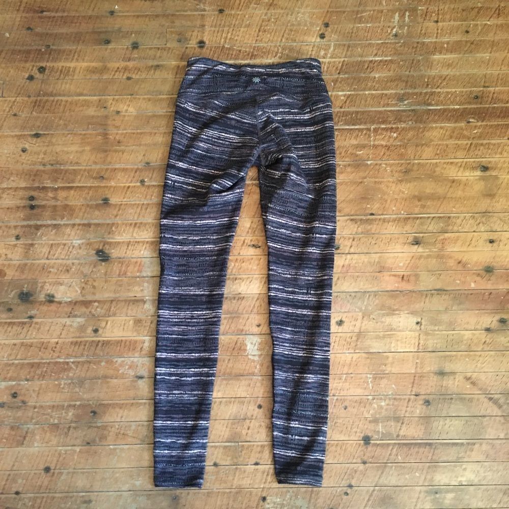 Athleta XXS rose gold and black athletic workout leggings - Picture 3 of 3
